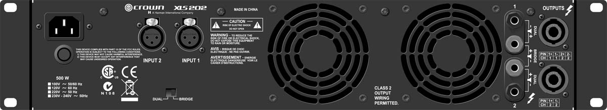 Crown xls 402 схема